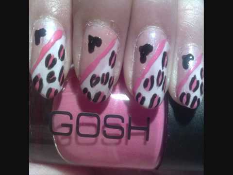 Simple Black And White Nail Designs. Easy Leopard Print Naildesign