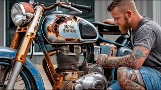 Full Restoration Royal Enfield Bullet Motorcycle 1986S Restored Abandoned Motorcycle