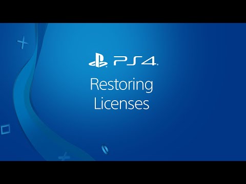 PS4 – Restore licenses for PlayStation Store purchases