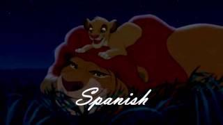 The Lion King Simba And Mufasa One Line Multilanguage