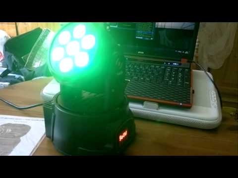 7x10W QCL Moving Haed erster Test + Sound
