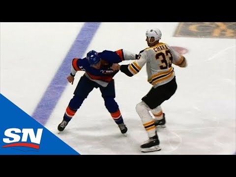 Zdeno Chara & Matt Martin Engage In Heavyweight Fight To Start Second Period