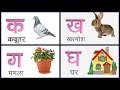 Hindi Varnamala Song with Pictures for Kids | Hindi Varnamala K KH G Gh