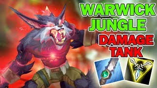 🤩 WARWICK JUNGLE - SEASON 8 - DAMAGE TANK BUILD - LEAGUE OF LEGENDS gameplay / guide