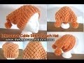 Watch Interweave Cable Stitch Slouch Hat - Crochet Tutorial Video