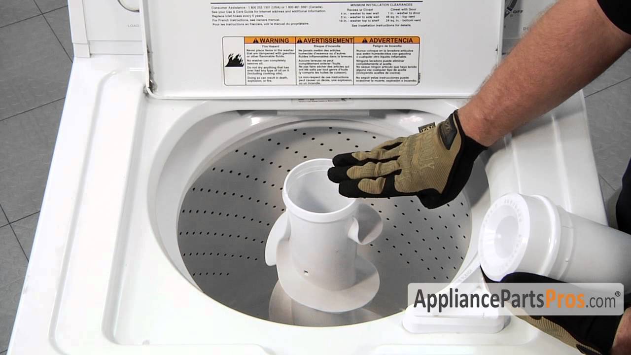 Washing machine agitator dildo