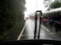 Dirigindo ônibus na descida da serra de cubatão - SP