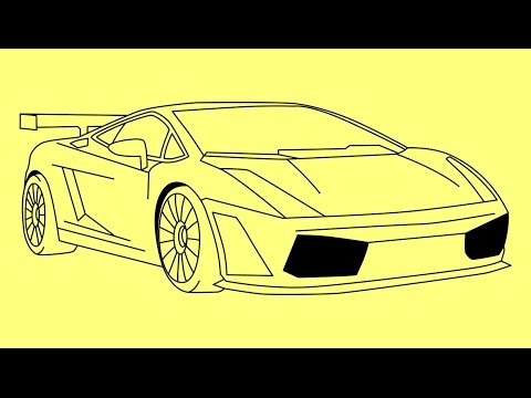 как нарисовать lamborghini aventador карандашом поэтапно