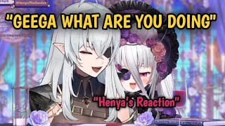 Geega Tries To Lick Henya On Stream