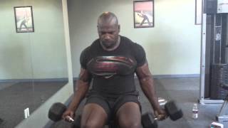 50 lb Seated db curls