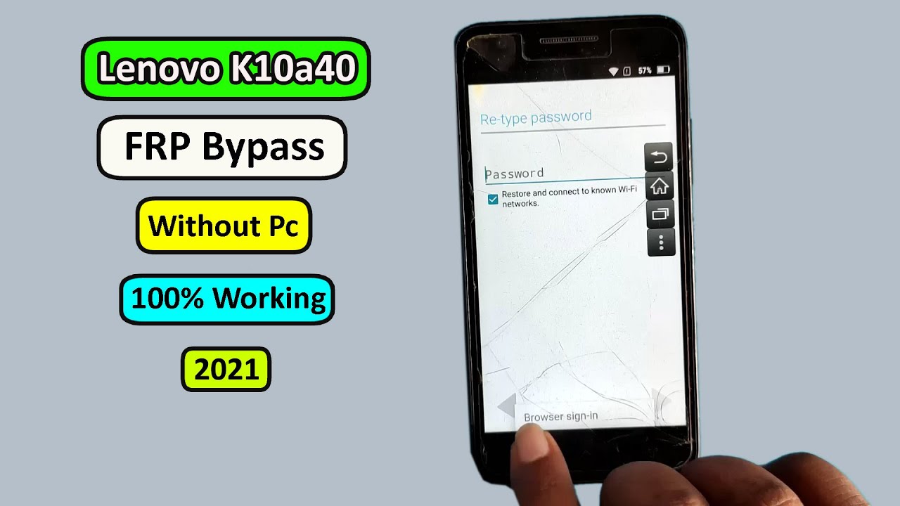 Lenovo K10a40 FRP Bypass Android 6.0 | Google Account Lenovo K10a40 FRP Bypass Android 6.0 | Google Account