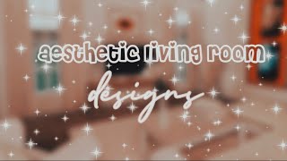 aesthetic living room designs || welcome to bloxburg