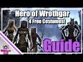 ESO: Hero of Wrothgar Achievement Guide! - 4 Free Costumes!