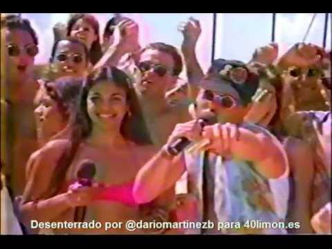 Anuncio de Ron Barceló de 1996, con Lizbeth y Oliver