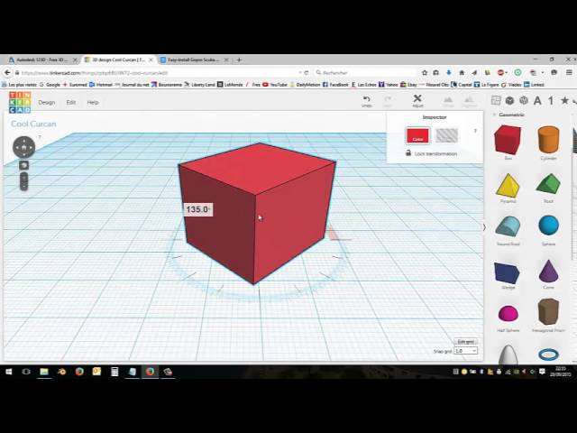 Tinkercad - Tutoriel français modélisation 3D débutant impression 3D