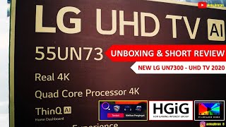 Unboxing & Short Review Lg Un73000 Uhd Tv 2020