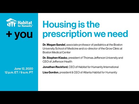 Housing is the prescription we need – Habitat for Humanity