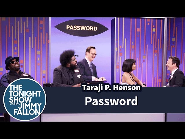 Jimmy Fallon Plays Password with Taraji P. Henson -