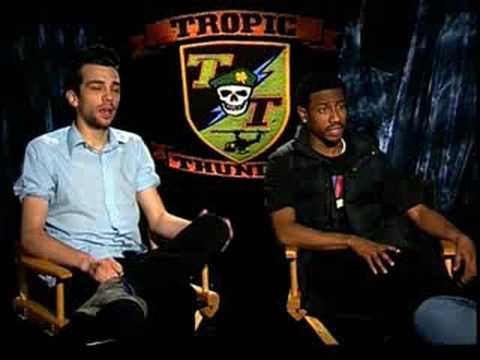 Jay Baruchel Brandon T. Jackson interview for Tropic Thunder
