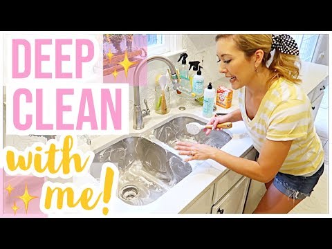 HOW TO CLEAN YOUR KITCHEN SINK | DEEP CLEAN WITH ME 2019 SERIES EPISODE 1 | Brianna K - YouTube
