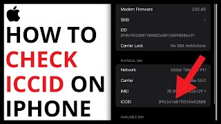 How To Check Iccid On Iphone Simple Guide
