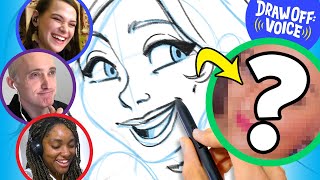 Animator Vs. Cartoonist Draw A Stranger Based Only On Voice Kelsey Draw-Off Voice
