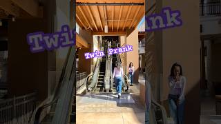 Twins Prank Lady On Escalator