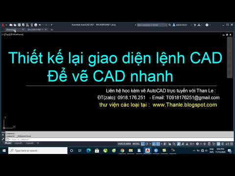 Hướng dẫn tùy chỉnh giao diện người dùng trong AutoCAD - Customize User Interface
