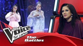 The Battles : Hansi Shalika V Ishara Kalpani | Sanda Eliya Mamai Nam | The Voice Sri Lanka