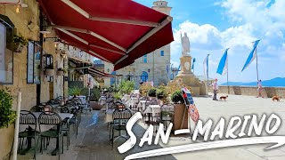 Fabulous San Marino. Italy - 4K Walking Tour Around The City - Travel Guide. Trends, Moda