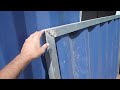Container Home Steel Slider Door in a modified container built in Costa Rica