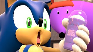 Sonic And Snick Tries The Grimace Shake (Source Filmmaker Animation)