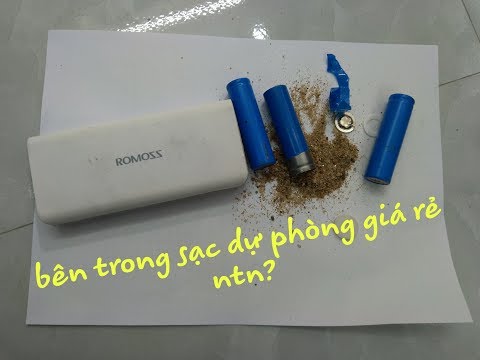 Mổ bụng sạc dự phòng giá rẻ, thay pin, tái sử dụng