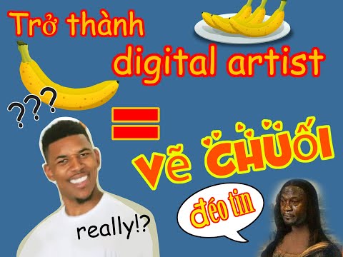Học photoshop - Trở thành Digital artist bằng vẽ chuối!