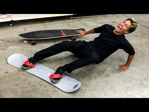 SNOWBOARDING IN WALMART?!