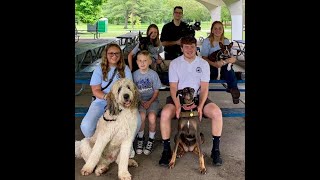 Kids help train K9 search dogs