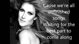 Watch Celine Dion Unfinished Song video