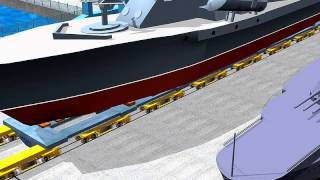 YouTube video: Система перемещения судов и их спуска на воду