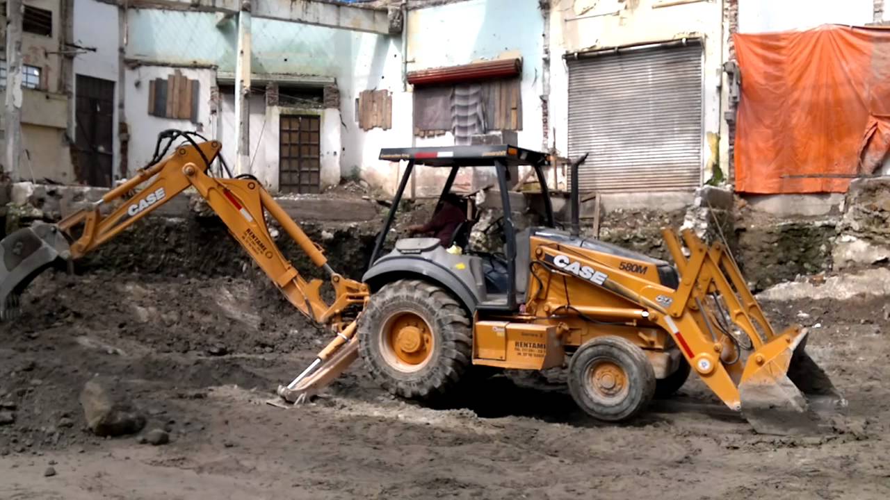 case backhoe working 580M YouTube
