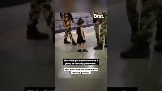 This Video Of A Little Girl Touching The Feet Of A Cisf Jawan Made The Internet Go Aww.