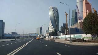 Видео . Набережная Москва-Сити. Поездка на автомобиле Hyundai Solaris от Делимобиль 2017 от Vandammov, Андроньевская набережная, Москва, Россия