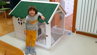 Fatih Selim'in tavşanı için bahçeye şato kuruyoruz kocaman tavşan evi aldık