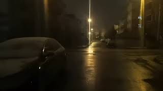 Gece Yürüyüş Kar Yağarkan Vlog