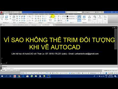 VÌ SAO KHÔNG THỂ TRIM CẮT ĐƯỢC KHI VẼ AUTOCAD - TRIM IS NOT WORKING IN AUTOCAD