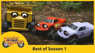 Zerby Derby |🚗| BEST OF SEASON 1 (Part 1) |🚚| Clip Compilation | Kids Car