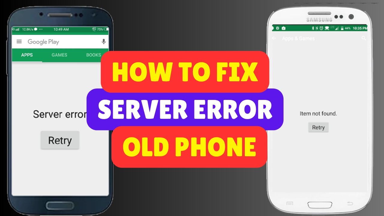 Play Store Server Error | Fix Play Store Old Android Play Store Server Error | Fix Play Store Old Android