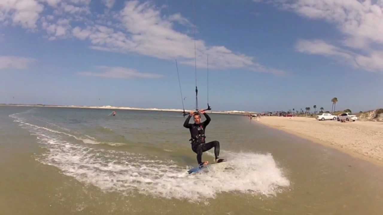 Kiteboarding, kitesurfing at Huguenot Park, Jacksonville Florida YouTube