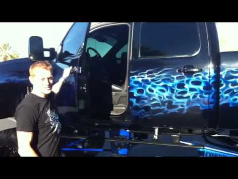 Cody Elkins shows AMP PowerStep at SEMA