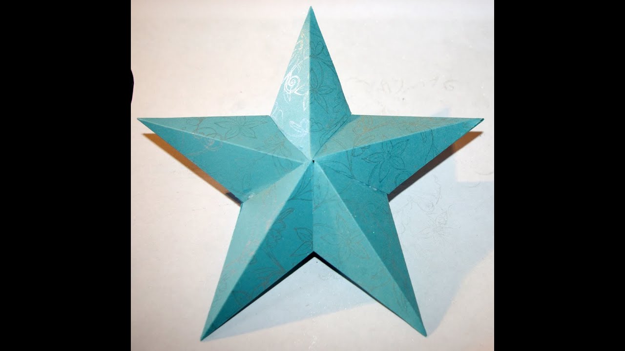 How To Make A 3D Paper Star (HD) - YouTube