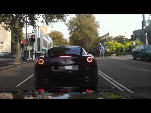 Ferrari 599 GTO and Lamborghini Aventador Star Casino Sydney Australia 